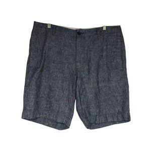 J. CREW - MEN'S 35 -BLUE GRAMERCY LINEN BLEND SHORTS